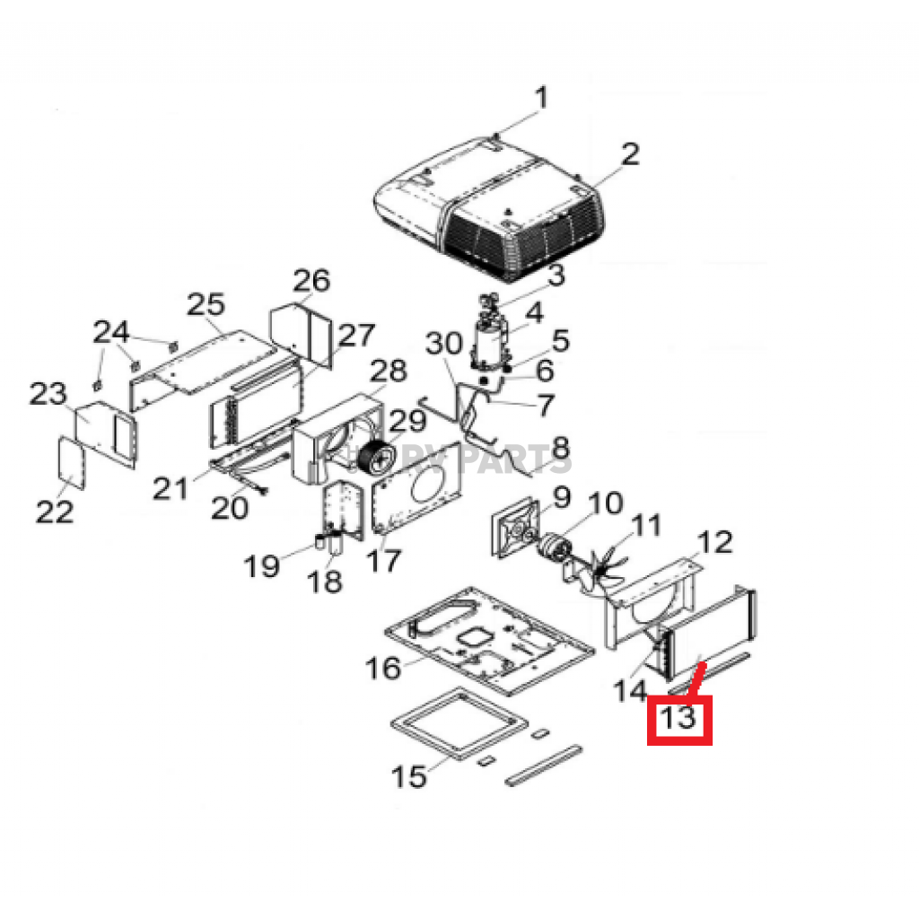 Coleman Air Conditioner Condenser Coil 14522281
